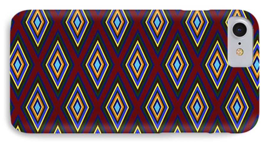 Colorful Diamonds Pattern Variation 1 - Phone Case