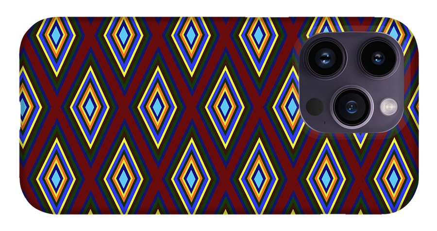 Colorful Diamonds Pattern Variation 1 - Phone Case