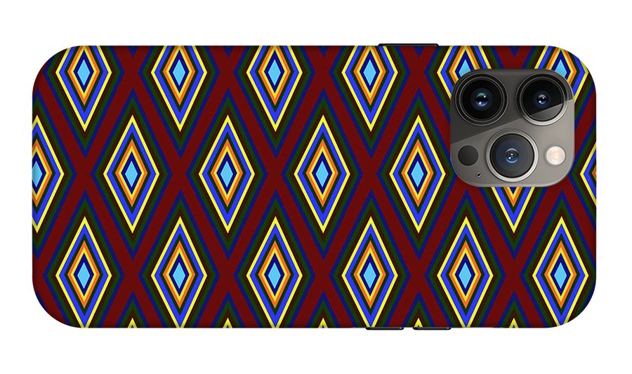 Colorful Diamonds Pattern Variation 1 - Phone Case