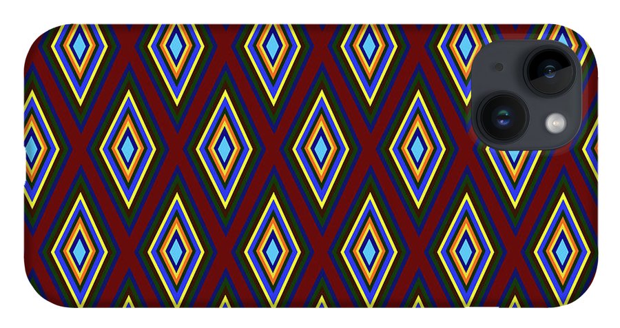 Colorful Diamonds Pattern Variation 1 - Phone Case