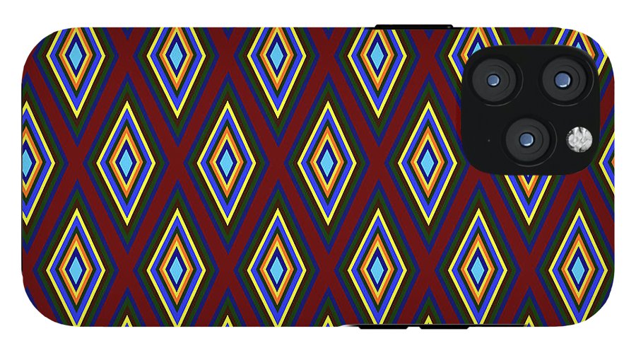 Colorful Diamonds Pattern Variation 1 - Phone Case