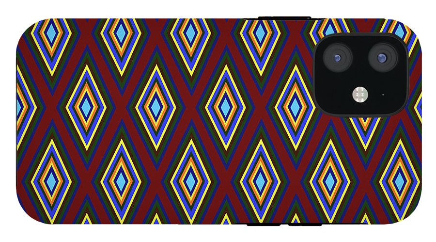 Colorful Diamonds Pattern Variation 1 - Phone Case
