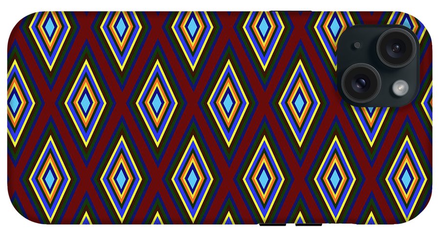 Colorful Diamonds Pattern Variation 1 - Phone Case