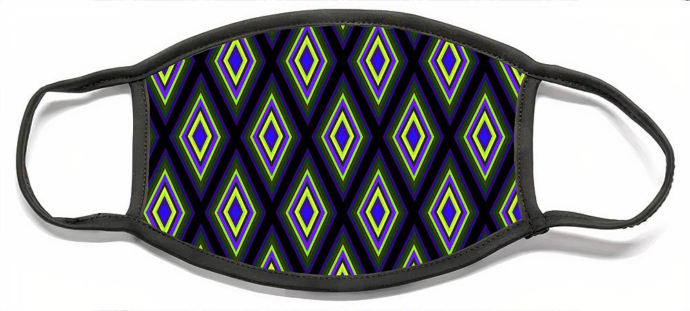 Colorful Diamonds Variation 2 - Face Mask