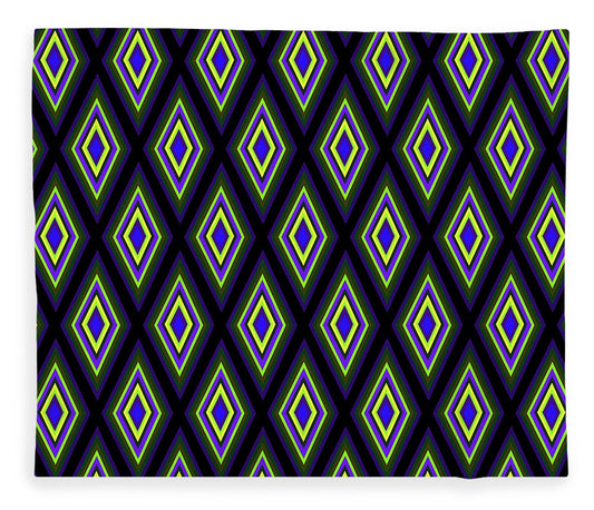 Colorful Diamonds Variation 2 - Blanket