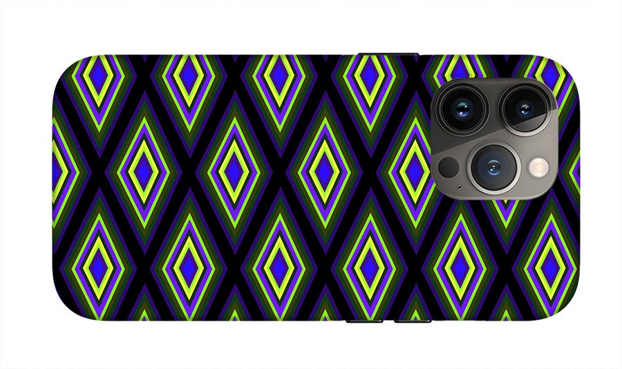 Colorful Diamonds Variation 2 - Phone Case