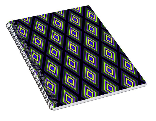 Colorful Diamonds Variation 2 - Spiral Notebook