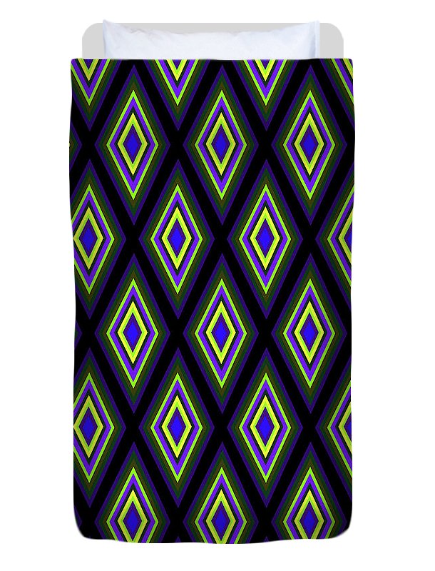 Colorful Diamonds Variation 2 - Duvet Cover