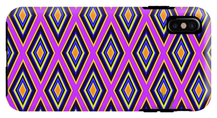 Colorful Diamonds Variation 4 - Phone Case