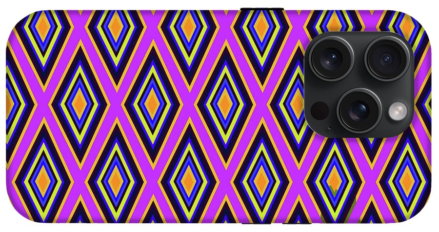 Colorful Diamonds Variation 4 - Phone Case