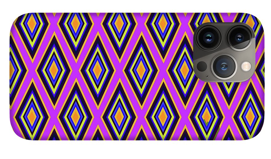 Colorful Diamonds Variation 4 - Phone Case