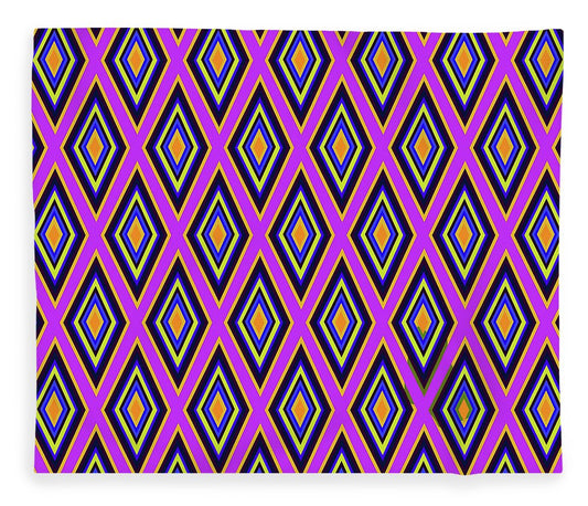 Colorful Diamonds Variation 4 - Blanket