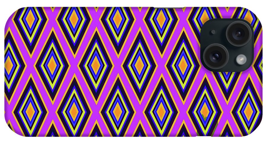 Colorful Diamonds Variation 4 - Phone Case