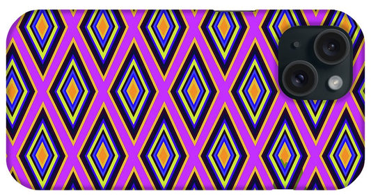 Colorful Diamonds Variation 4 - Phone Case