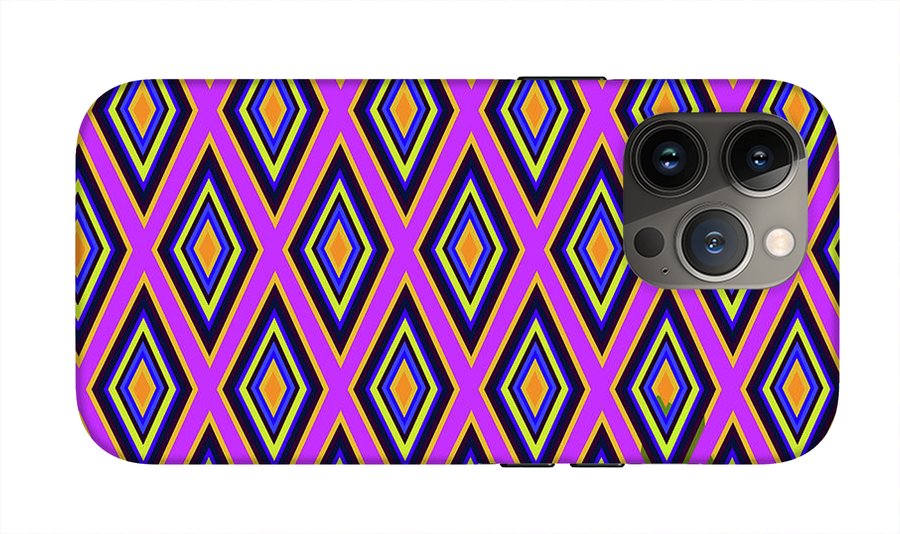 Colorful Diamonds Variation 4 - Phone Case
