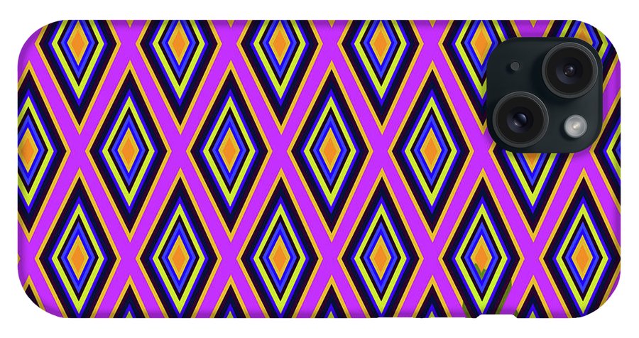 Colorful Diamonds Variation 4 - Phone Case