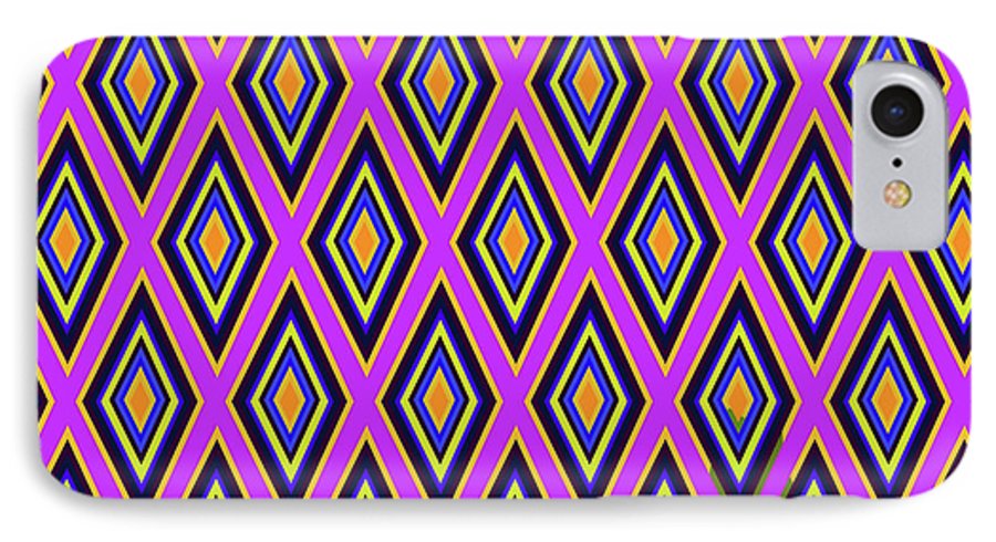 Colorful Diamonds Variation 4 - Phone Case