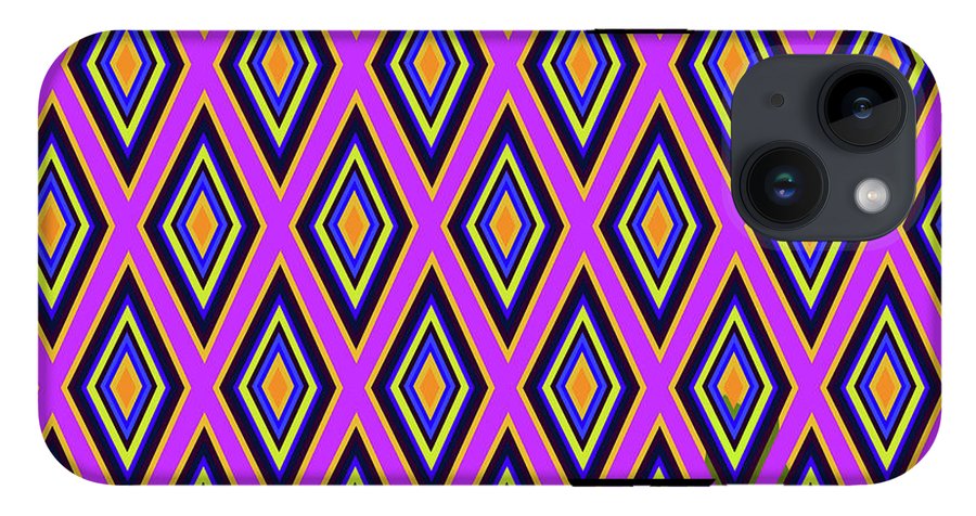 Colorful Diamonds Variation 4 - Phone Case