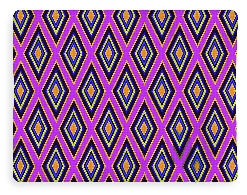 Colorful Diamonds Variation 4 - Blanket