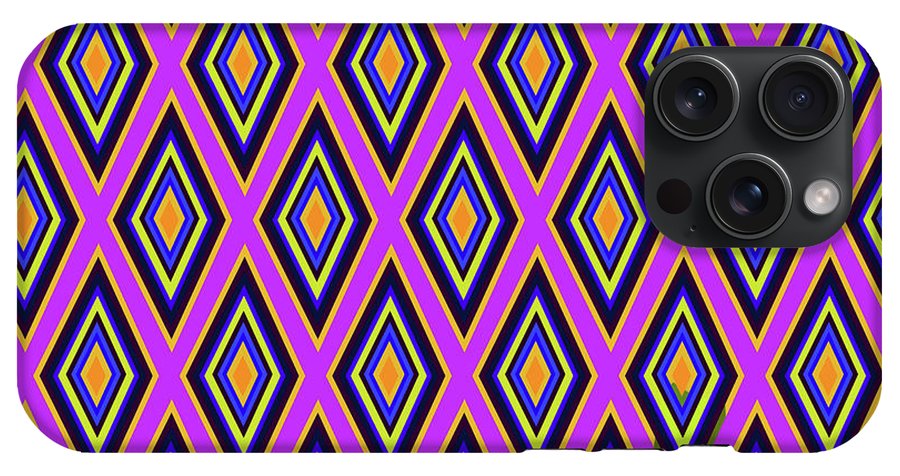 Colorful Diamonds Variation 4 - Phone Case