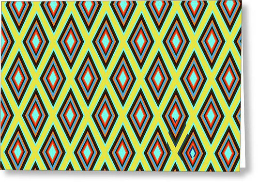 Colorful Diamonds Variation 5 - Greeting Card
