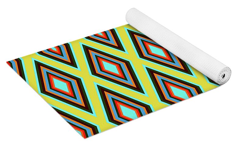 Colorful Diamonds Variation 5 - Yoga Mat
