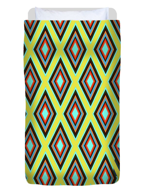 Colorful Diamonds Variation 5 - Duvet Cover