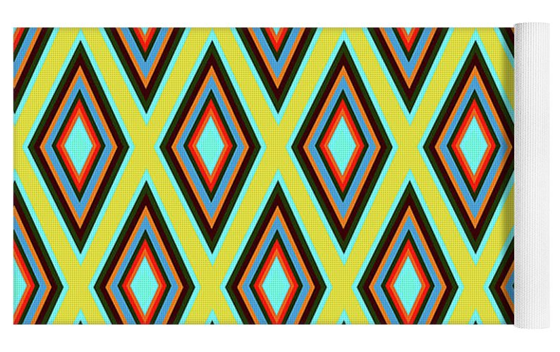 Colorful Diamonds Variation 5 - Yoga Mat