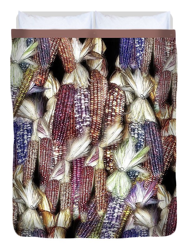 Colorful Fall Corn - Duvet Cover