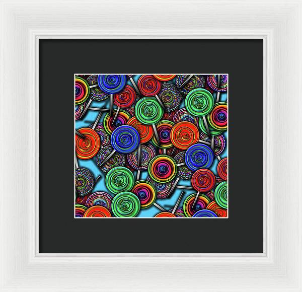 Colorful Lolipops - Framed Print