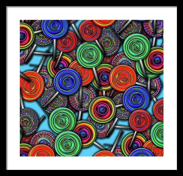 Colorful Lolipops - Framed Print