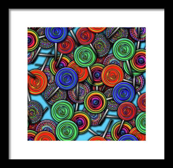 Colorful Lolipops - Framed Print