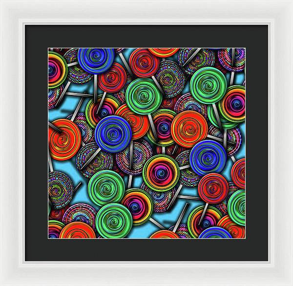 Colorful Lolipops - Framed Print