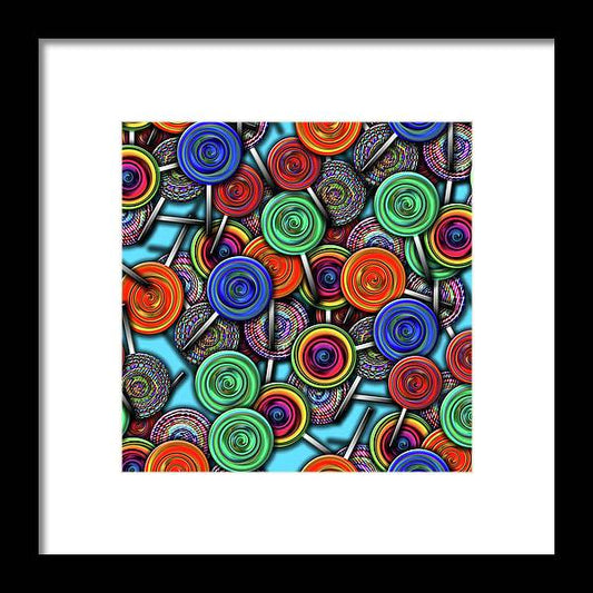 Colorful Lollipops - Framed Print