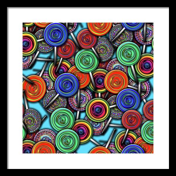 Colorful Lollipops - Framed Print
