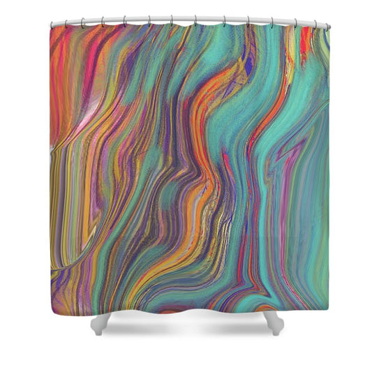 Colorful Sketch - Shower Curtain