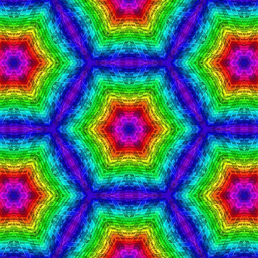 Colorful Hexagons Digital Image Download