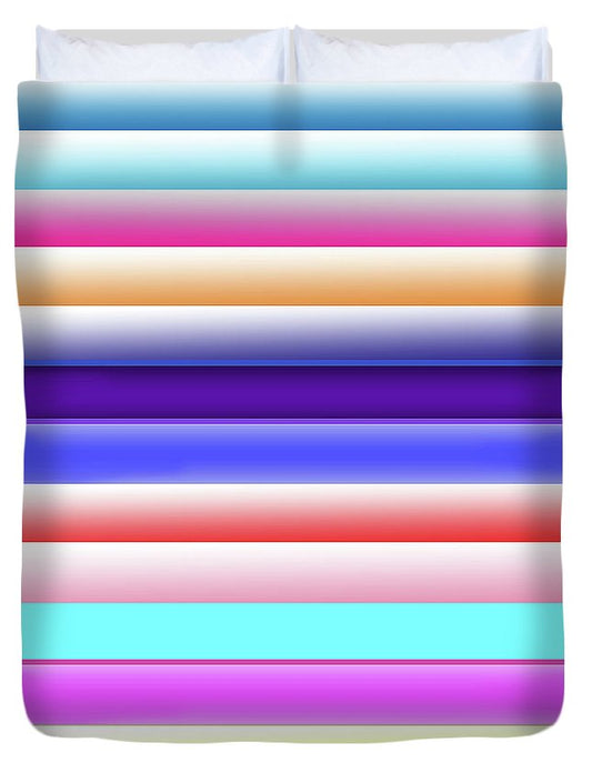 Cotton Candy Stripes - Duvet Cover