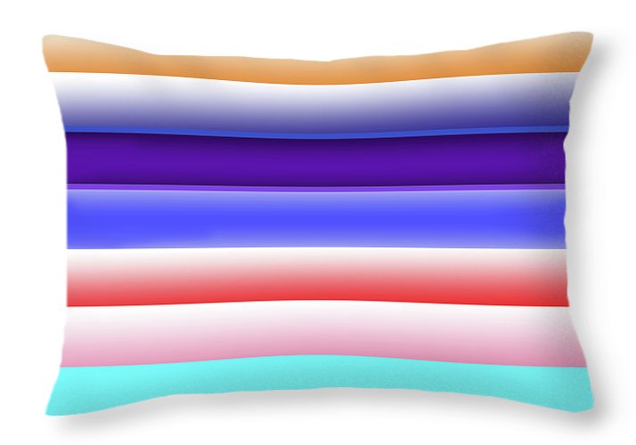 Cotton Candy Stripes - Throw Pillow