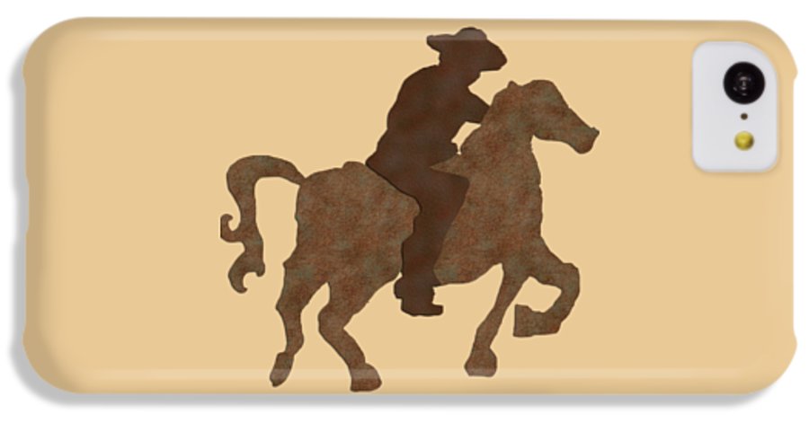 Cowboy On A Horse - Phone Case
