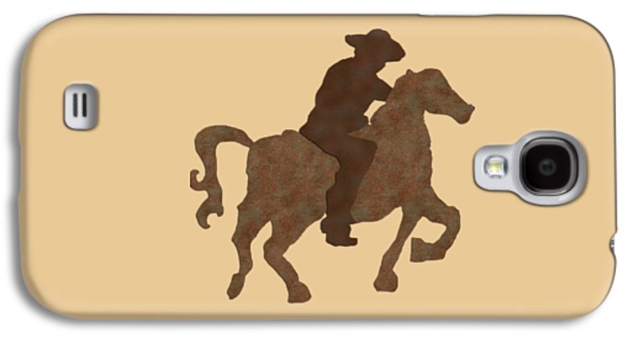 Cowboy On A Horse - Phone Case