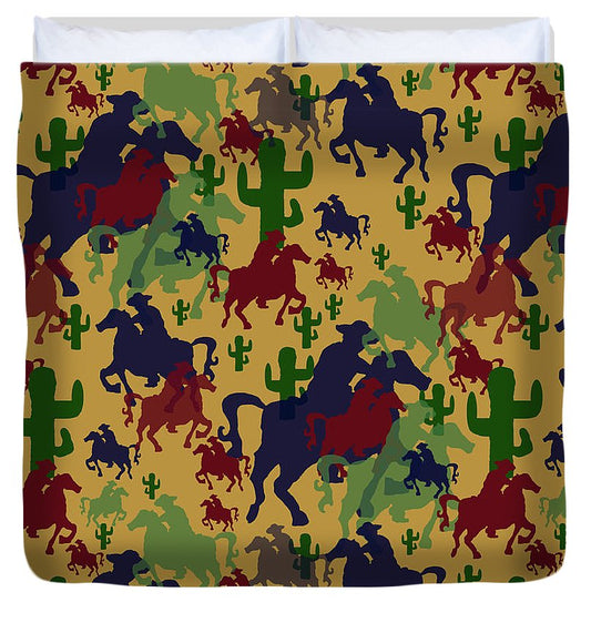 Cowboys Pattern - Duvet Cover