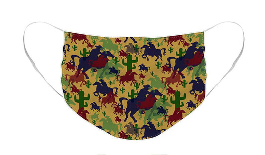 Cowboys Pattern - Face Mask