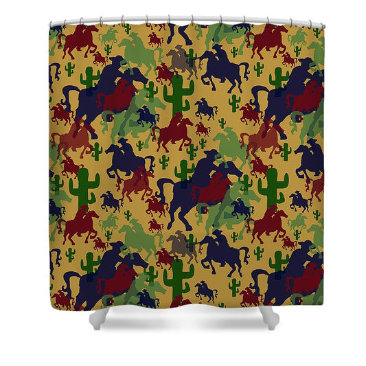 Cowboys Pattern - Shower Curtain