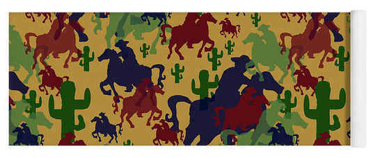 Cowboys Pattern - Yoga Mat