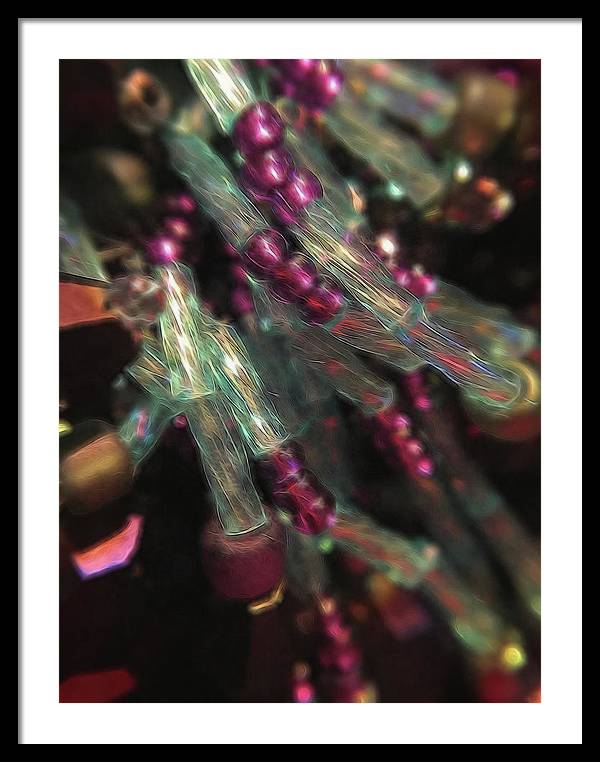 Crafty Jewelry Captures LIght - Framed Print