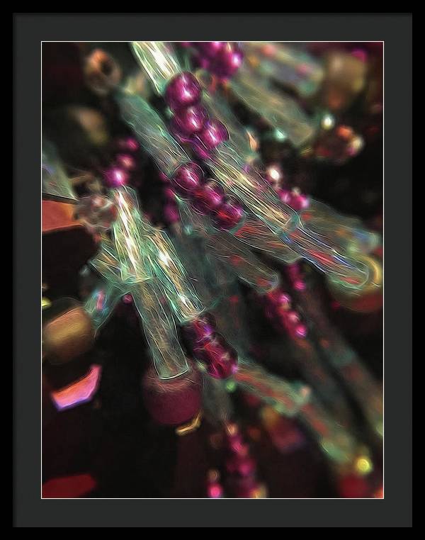 Crafty Jewelry Captures LIght - Framed Print