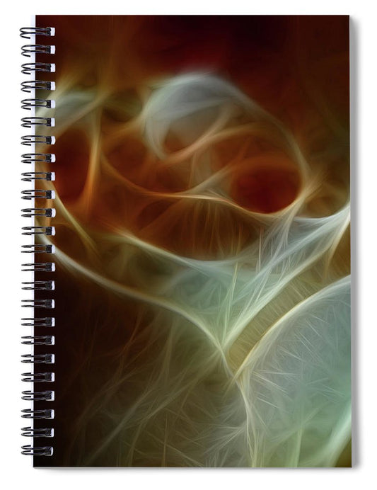 Cream and Amber Rose - Spiral Notebook