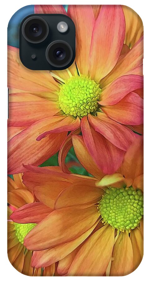 Cream and Pink Flowers Three - Phone Case