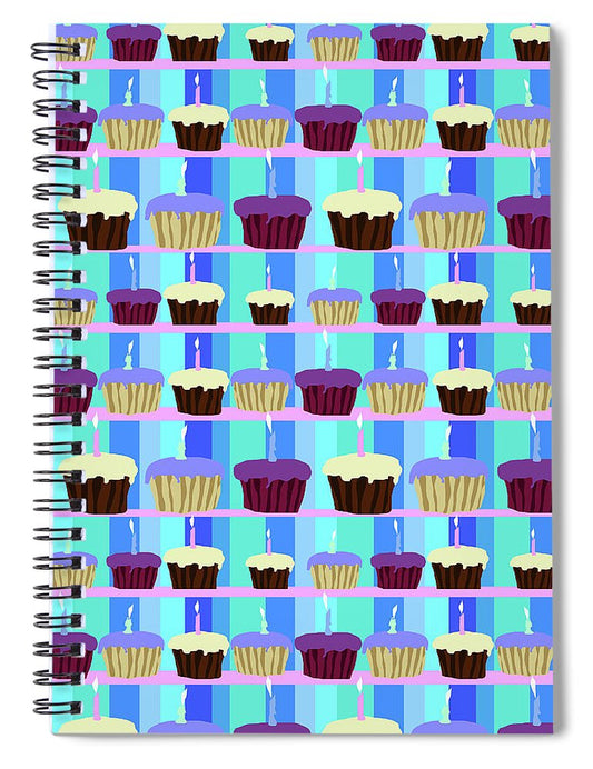 Cupcakes Pattern - Spiral Notebook